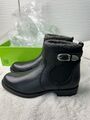 NEU Unisa Stiefeletten Schuhe schwarz Leder Gr. 37