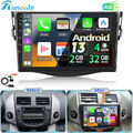 DAB+ 9" Android 13 Autoradio BT Navi RDS CarPlay WIFI für TOYOTA RAV4 2006-2012