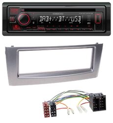 Kenwood MP3 CD USB Bluetooth DAB Autoradio für Fiat Punto Grande Punto ab 05 gra