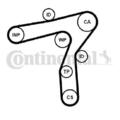 1x Continental Ctam Wasserpumpe + Zahnriemensatz 742001 | CT1241WP1