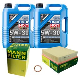 MANN Inspektionspaket 10 L LIQUI MOLY Longtime High Tech 5W-30 für VW LT 28-46