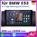 Android 13 Für BMW 5er E39 X5 E53 E38 9" Autoradio Carplay GPS NAVI 4G+64G WIFI