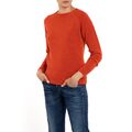 Marilyn Moore Orange Cashmere Medium Vintage Revival Sweater From Scotland