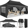 Pavillon 3x3/3x6m Wasserdicht Gartenzelt Faltpavillon Partyzelt UV-Schutz Zelt