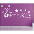 Wandtattoo Home sweet Home Zuhause Wandsticker Sticker Spruch Wandaufkleber Flur