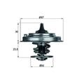 1x Mahle Thermostat u.a. für VW Bora 1 1J 2.8 Variant Corrado | 557015