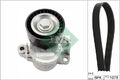 Mehrrippiger Keilriemen Set 529 0235 10 INA für AUDI SEAT SKODA VW