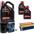 BOSCH Inspektionspaket 7L Motul 8100 X-clean+ 5W-30 für Audi 90 2.3 E 20V