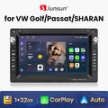 7"Autoradio Carplay Android13 GPS WIFI DAB 2Din 4Core Für VW Polo 9N Golf Passat