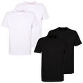 CECEBA Herren T-Shirts Rundhalsausschnitt kurzarm uni 100% Baumwolle | 2er Pack