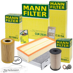 MANN-FILTER INSPEKTIONSPAKET FILTERSATZ B FÜR VW TOURAN 1T 1.6 2.0 TDI AB BJ 05