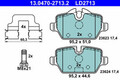 Bremsbelagsatz Scheibenbremse ATE Ceramic 13.0470-2713.2 für BMW MINI E81 E87