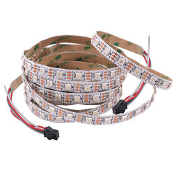 5V 1-5m WS2812B RGB LED Streifen Strip Lichtleiste 5050 Individuell Adressierbar
