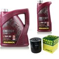 MANN-FILTER Ölfilter 6L MANNOL 5W-30 Energy Combi LL für Opel Frontera A 2.3 TD