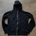 Sweatjacke Freizeit Hoodie Jacke angerauht Kapuze H&M schwarz Gr. S 36