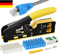 105tlg RJ45 Crimpzange Set Netzwerk Werkzeug für Netzwerkstecker CAT5/CAT6/CAT7