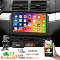 DAB Android13 Apple Carplay Autoradio GPS RDS Navi WiFi Für BMW 3er E46 M3 Rover