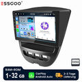 1+32G Android 13 Für Peugeot 107 CitroenC1 Toyota Aygo Autoradio GPS WIFI BT RDS