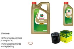 MANN-FILTER Ölfilter 6 L Castrol EDGE 5W-30 LL Titanium FST für Renault 19 II