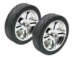 2x Rad Ersatzrad 19cm Ø, 5cm breit für Bollerwagen diverser Hersteller