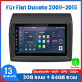 Für Fiat Ducato 2009-2015 Carplay Android 13 Autoradio GPS NAVI SWC WIFI BT DAB+