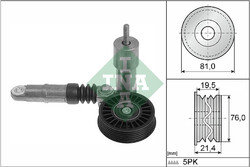 Riemenspanner Keilrippenriemen Schaeffler INA 534 0014 10 für VW SKODA AUDI A4 4