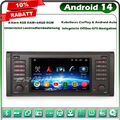 8-Kern 64GB DAB+ CarPlay Android 14 Autoradio BT GPS Navi für BMW 5er E39 DSP 4G