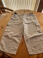 Herren Bermudas Cargoshorts 7/8 Hose beige Gr XXL 3XL 56 Teilgummizug luftig