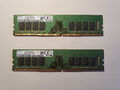 32 GB RAM (2 x 16GB) Samsung  2Rx8 PC4-2400T UDIMM DDR4 M378A2K43CB1-CRC