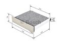 BOSCH 1 987 432 426 Innenraumfilter Filter Pollenfilter für MITSUBISHI