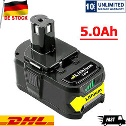 2X 18V 5AH Lithium Akku Für Ryobi One+ Plus RB18L50 P108 RB18L40 /P117 Ladegerät