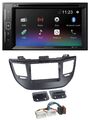 Pioneer Bluetooth MP3 USB 2DIN DAB DVD Autoradio für Hyundai Tucson ab 15 schwar