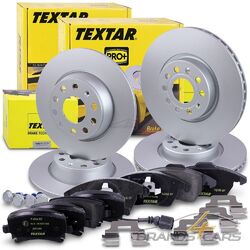 TEXTAR BREMSSCHEIBEN+BELÄGE VORNE+HINTEN FÜR AUDI SEAT SKODA SUPERB 2 VW PASSATTEXTAR BREMSENSET VAØ312 HAØ282 - SIEHE FAHRZEUGLISTE