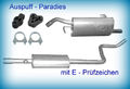 Abgasanlage Auspuffanlage für Smart Forfour 1.1 & 1.3 (64PS - 95PS) Typ 454 +Kit