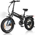  E-Mountainbike 20" Fat Reifen Klapprad E-Bike 250W 48V 13AH City Elektrofahrrad