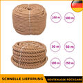 Seil Naturhanf Hanfseil Tauwerk Tau Juteseil Leine Schnur 100% Jute vidaXL