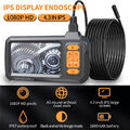 ENDOSKOP IP67 ROHRKAMERA ENDOSCOPE 8 LED MIT 4.3'' LCD 1080P HD INSPEKTIONKAMERA