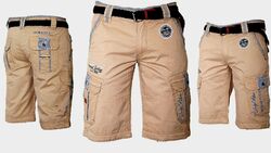 Geographical Norway Herren Cargo Shorts Kurze Hose Short Bermuda Knielang Parash