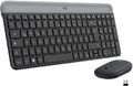 Logitech MK470 Slim Combo Kabellose Tastatur Maus 2.4GHz Nano-USB 10m Reichweite