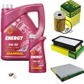 MANN Inspektionspaket 6 L MANNOL Energy 5W-30 für KIA Rio II 1.5 CRDi JB