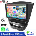 Für Peugeot 107 Toyota Aygo Citroen C1 Autoradio GPS WIFI CarPlay Android 13 DAB