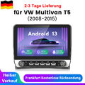 Autoradio Android 13 Für VW Multivan T5 08-2015 Carplay GPS Nav WIFI 4G SWC 128G