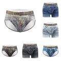 Bequeme Herren 3D Boxershorts Unterwäsche Jeans Slips Shorts zu verkaufen