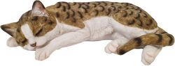 Figurendiscounter Katze schlafend Dekofigur 12x40x26cm Figur Polyresin