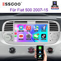 7" Apple Carplay Autoradio Für Fiat 500 2007-2015 Android 13 2+64GB GPS Navi KAM