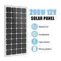 200W Solarpanel Solarmodul 12V 200Watt Monokristallin für 12V 24V Solarpanel-Kit