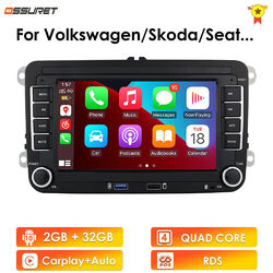 7" Carplay Android13 Autoradio GPS Nav Für VW GOLF 5 6 Passat Polo 2+32G RDS DVR