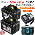 2x18V 8000mAH Akku Für Makita BL1850 BL1830 LXT BL1860B Led Anzeige+Ladegerät DP