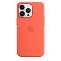 Original Apple IPHONE 13 Pro Silikon Schutzhülle / Cover - Nektarine (Orange) -