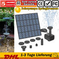 180L/H Springbrunnen Solar Teichpumpe Brunnen Fontäne Garten Wasserspiel DHL